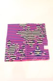 画像2: ヴィヴィアンウエストウッド 中古 / ハンカチ(ブロケードxボーダー)  パープル  O-25-10-19-115-gd-YM-OS (2)