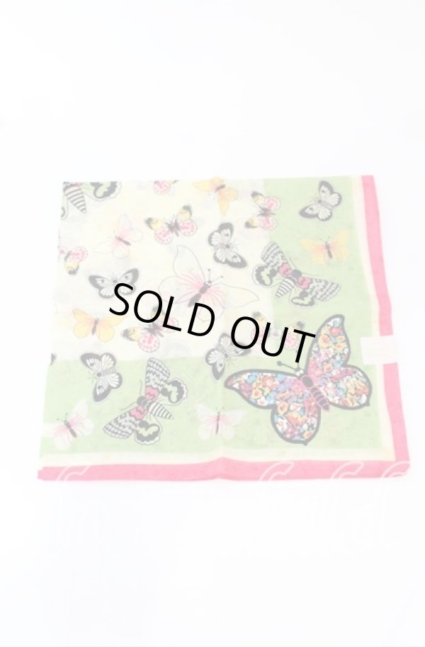 画像2: ヴィヴィアンウエストウッド 中古 / ハンカチ（バタフライ）  マルチ  O-25-10-19-119-gd-YM-OS (2)