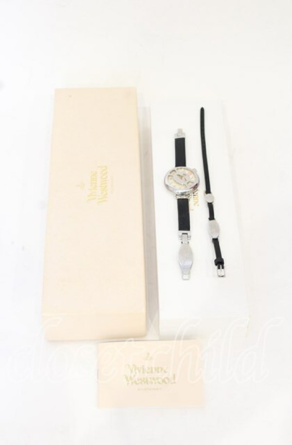 画像9: ヴィヴィアンウエストウッド 中古 / cage watch(ケージウォッチ)腕時計 レディース ブラックxシルバー  O-25-10-19-128-gd-YM-OS (9)