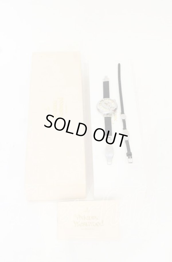 画像9: ヴィヴィアンウエストウッド 中古 / cage watch（ケージウォッチ）腕時計 レディース ブラックｘシルバー  O-25-10-19-128-gd-YM-OS (9)