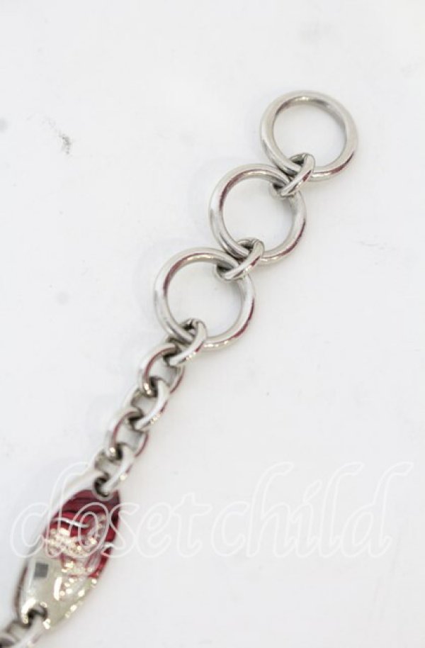 画像4: ヴィヴィアンウエストウッド 中古 / chain braceret watch(チェーンブレスレットウォッチ)腕時計  シルバーxピンク  O-25-10-19-129-gd-YM-OS (4)