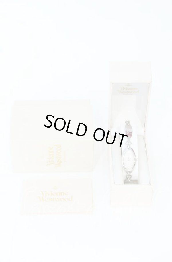 画像6: ヴィヴィアンウエストウッド 中古 / chain braceret watch（チェーンブレスレットウォッチ）腕時計  シルバーｘピンク  O-25-10-19-129-gd-YM-OS (6)