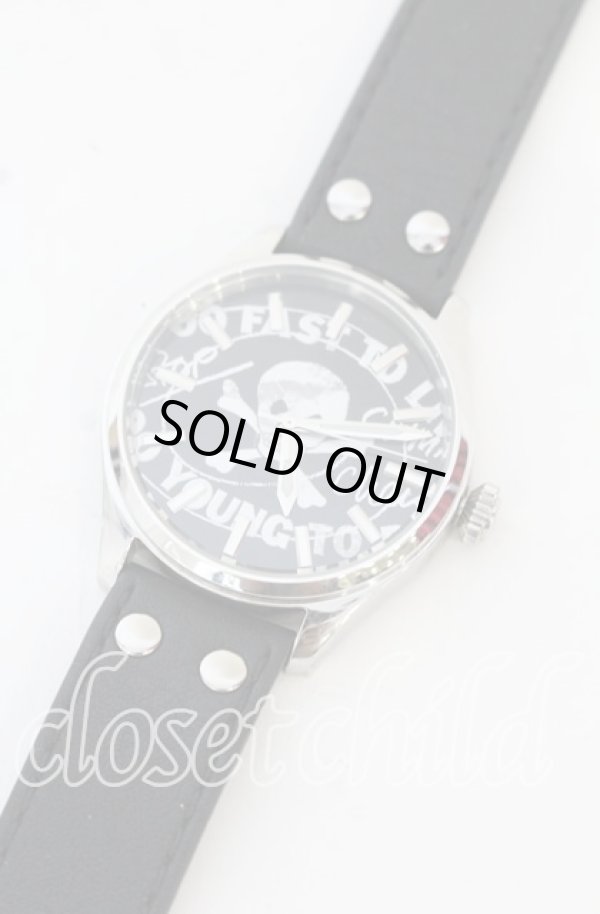 画像2: ヴィヴィアンウエストウッド 中古 / T.F.T.L.ウォッチ 腕時計  ブラックｘシルバー  O-25-10-19-131-gd-YM-OS (2)