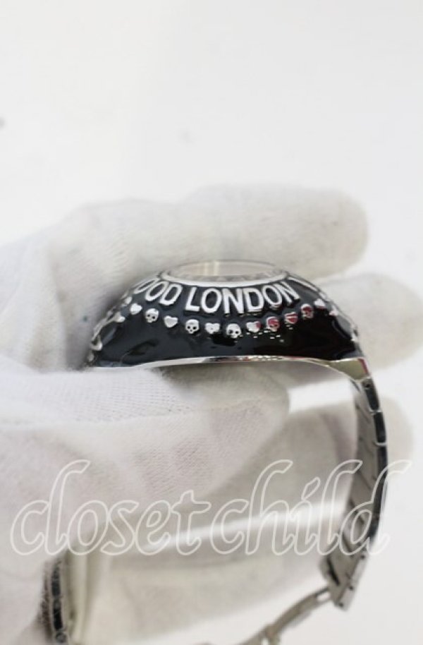 画像3: ヴィヴィアンウエストウッド 中古 / カレッジリングウォッチ  シルバーxブラックxオレンジ  O-25-10-19-132-gd-YM-OS (3)