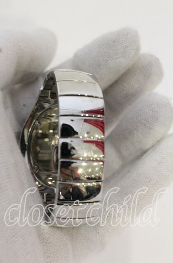 画像5: ヴィヴィアンウエストウッド 中古 / カレッジリングウォッチ  シルバーxブラックxオレンジ  O-25-10-19-132-gd-YM-OS (5)