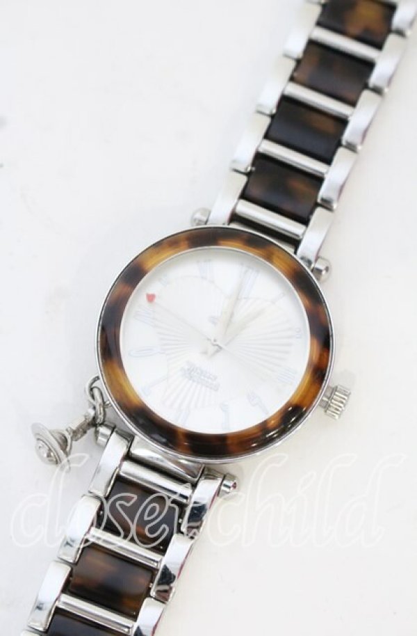 画像2: ヴィヴィアンウエストウッド 中古 / チャームウォッチ レディース シルバーxベッ甲  O-25-10-19-133-gd-YM-OS (2)