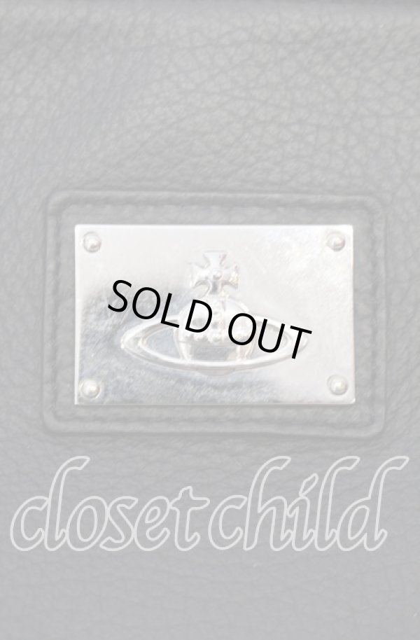 画像2: ヴィヴィアンウエストウッド 中古 / モシークリュック バックパック  ブラック  O-25-10-19-140-ba-YM-ZH (2)