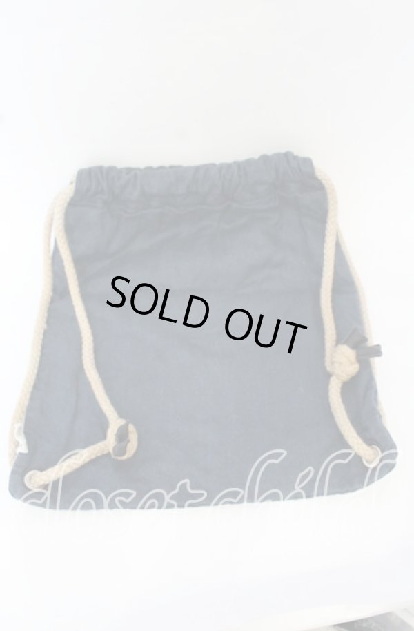 画像2: ANGLOMANIA 中古 / プリントリュック  ネイビーｘナチュラル  O-25-10-19-141-ba-YM-ZH (2)