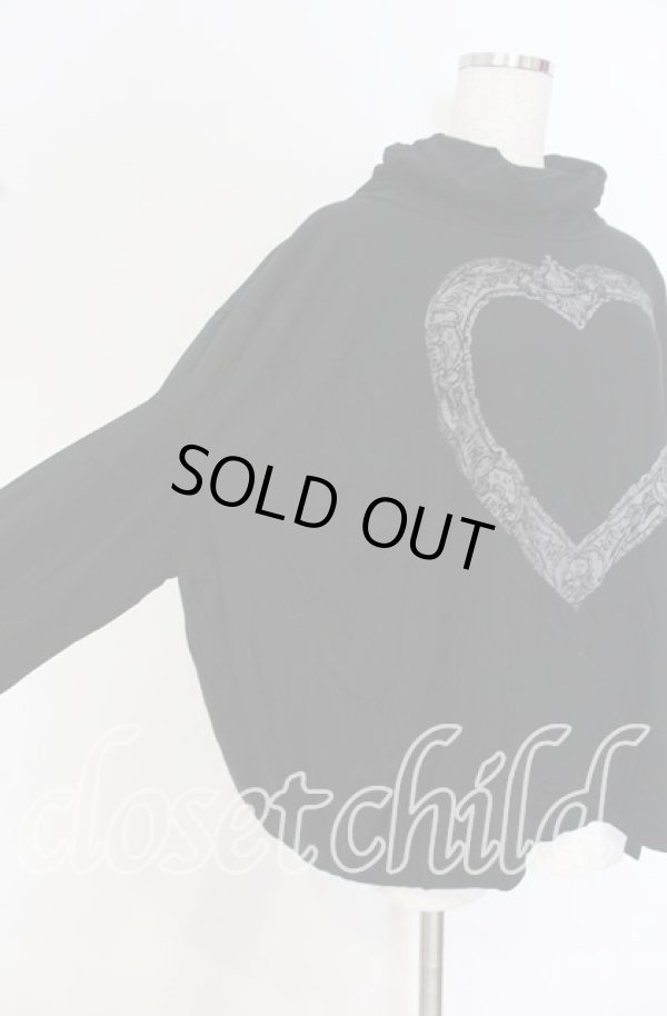 画像3: ヴィヴィアンウエストウッド 中古 / 額縁ハートタートルネックカットソー 2 ブラック  O-25-10-19-014-to-YM-OS (3)