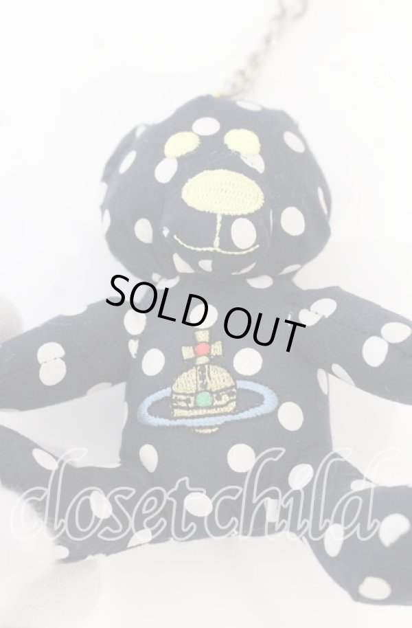 画像2: ヴィヴィアンウエストウッド 中古 / テディベアストラップ  ネイビーxホワイト  O-25-10-19-146-gd-YM-OS (2)