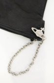 画像2: ヴィヴィアンウエストウッド 中古 / オーブカフスレザーグローブ レディース ブラックxシルバー  O-25-10-19-147-gd-YM-OS (2)
