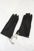 画像3: ヴィヴィアンウエストウッド 中古 / オーブカフスレザーグローブ レディース ブラックxシルバー  O-25-10-19-147-gd-YM-OS (3)