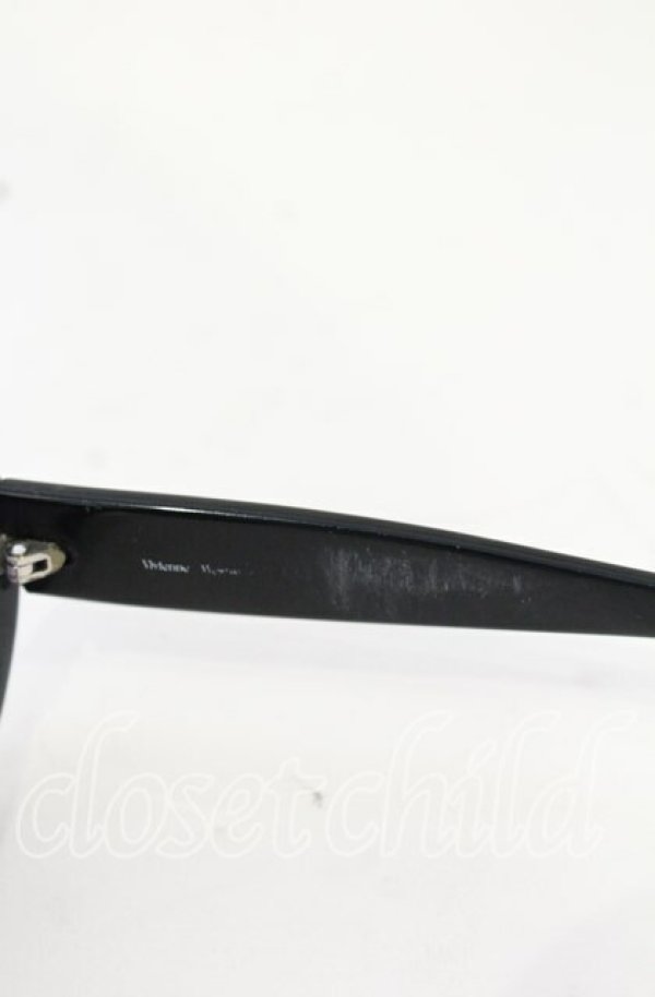 画像4: ヴィヴィアンウエストウッド 中古 / オーバルサングラス  ブラック(レオパード)  O-25-10-19-148-gd-YM-OS (4)