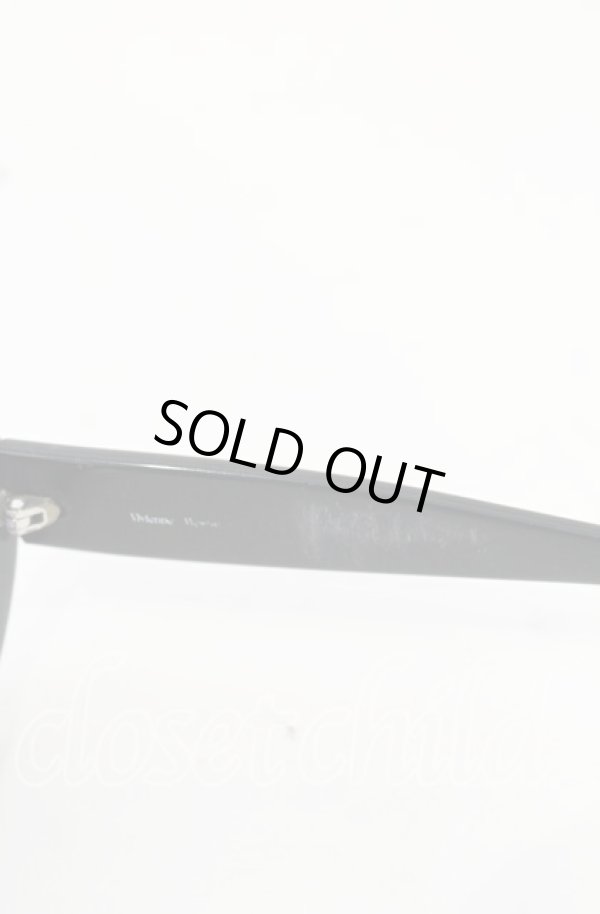 画像4: ヴィヴィアンウエストウッド 中古 / オーバルサングラス  ブラック（レオパード）  O-25-10-19-148-gd-YM-OS (4)