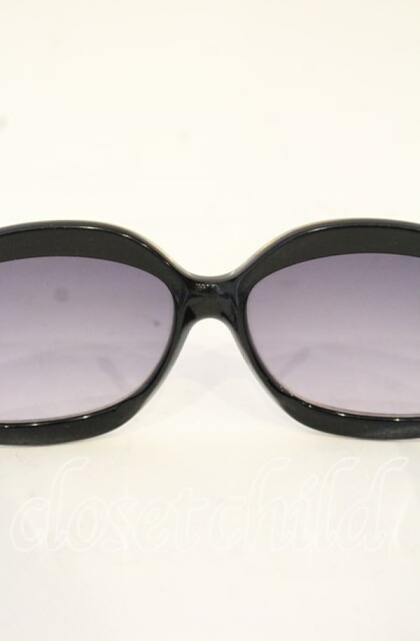 画像5: ヴィヴィアンウエストウッド 中古 / オーバルサングラス  ブラック(レオパード)  O-25-10-19-148-gd-YM-OS (5)