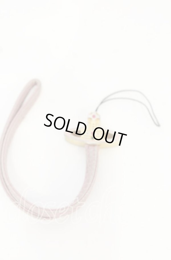 画像2: ヴィヴィアンウエストウッド 中古 / オーブストラップ  ゴールドｘピンク  O-25-10-19-150-gd-YM-OS (2)