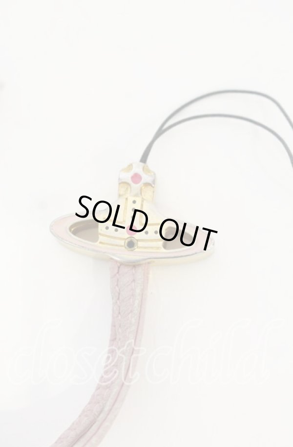 画像3: ヴィヴィアンウエストウッド 中古 / オーブストラップ  ゴールドｘピンク  O-25-10-19-150-gd-YM-OS (3)