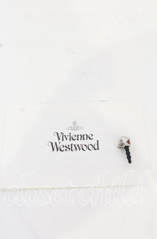 画像4: ヴィヴィアンウエストウッド 中古 / スカルイヤホンジャック  シルバー  O-25-10-19-152-gd-YM-OS (4)