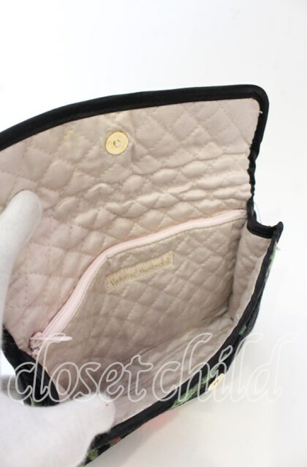 画像3: ヴィヴィアンウエストウッド 中古 / タオルケットポーチ  ブラック  O-25-10-19-155-gd-YM-OS (3)