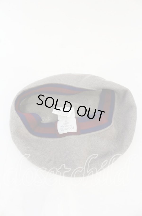 画像3: ヴィヴィアンウエストウッド 中古 / カッティングオーブベレー帽 M-S グレージュ  O-25-10-19-158-ha-YM-ZH (3)