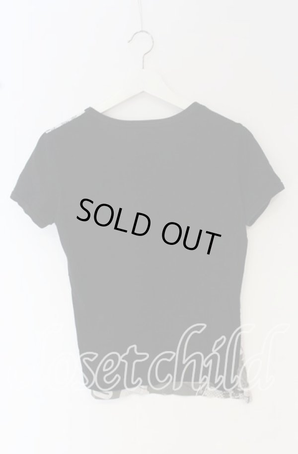 画像3: ANGLOMANIA 中古 / パンクアーカイブ柄Tシャツ 36 ブラックｘグレー  O-25-10-19-163-ts-YM-OS (3)