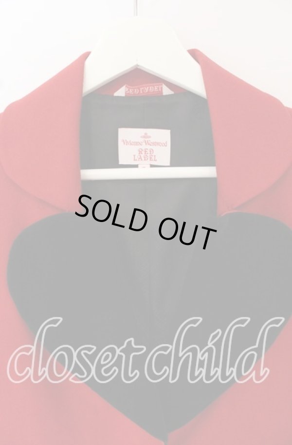 画像2: ヴィヴィアンウエストウッド 中古 / ラブジャケット 3 レッドｘブラック  O-25-10-19-167-jc-YM-ZH (2)