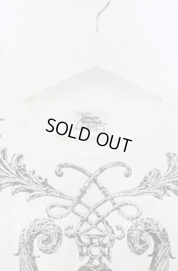 画像2: ヴィヴィアンウエストウッド MAN 中古 / “ヴェルサイユ” リラックスTシャツ 44 ホワイト  O-25-10-19-018-ts-IG-ZH (2)