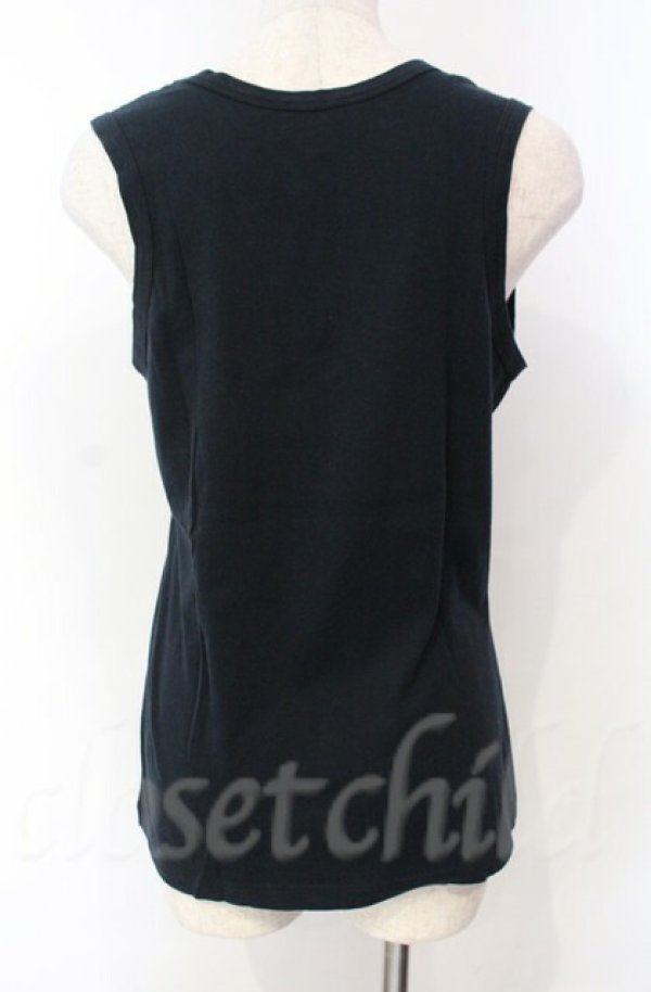 画像4: ヴィヴィアンウエストウッド 中古 / ツインズプリントタンクトップ XS ブラック  O-25-11-09-019-to-YM-OS (4)