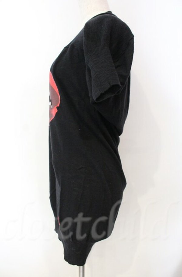 画像3: ヴィヴィアンウエストウッド 中古 / リッププリントニットワンピース 2 ブラック  O-25-11-09-020-op-YM-OS (3)