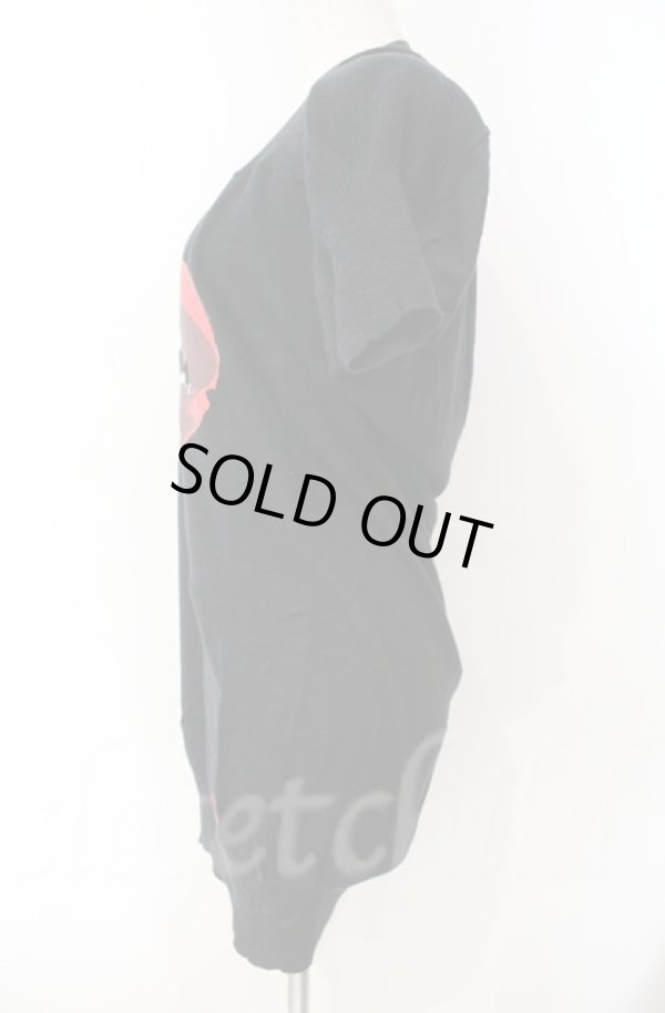 画像3: ヴィヴィアンウエストウッド 中古 / リッププリントニットワンピース 2 ブラック  O-25-11-09-020-op-YM-ZH (3)