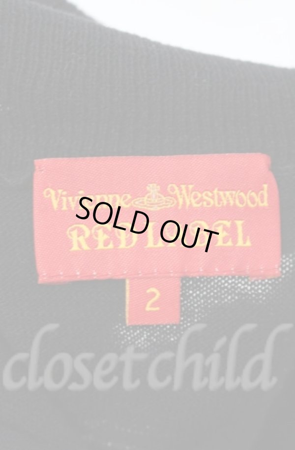 画像5: ヴィヴィアンウエストウッド 中古 / リッププリントニットワンピース 2 ブラック  O-25-11-09-020-op-YM-ZH (5)