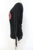 画像3: ヴィヴィアンウエストウッド 中古 / グリッターLIPプリント長袖カットソー 1 ブラック  O-25-11-09-021-to-YM-OS (3)