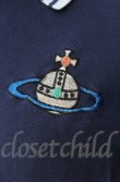 画像2: ヴィヴィアンウエストウッド MAN 中古 / オーブ刺繍ポロシャツ 44 ネイビー  O-25-11-09-022-to-YM-OS (2)