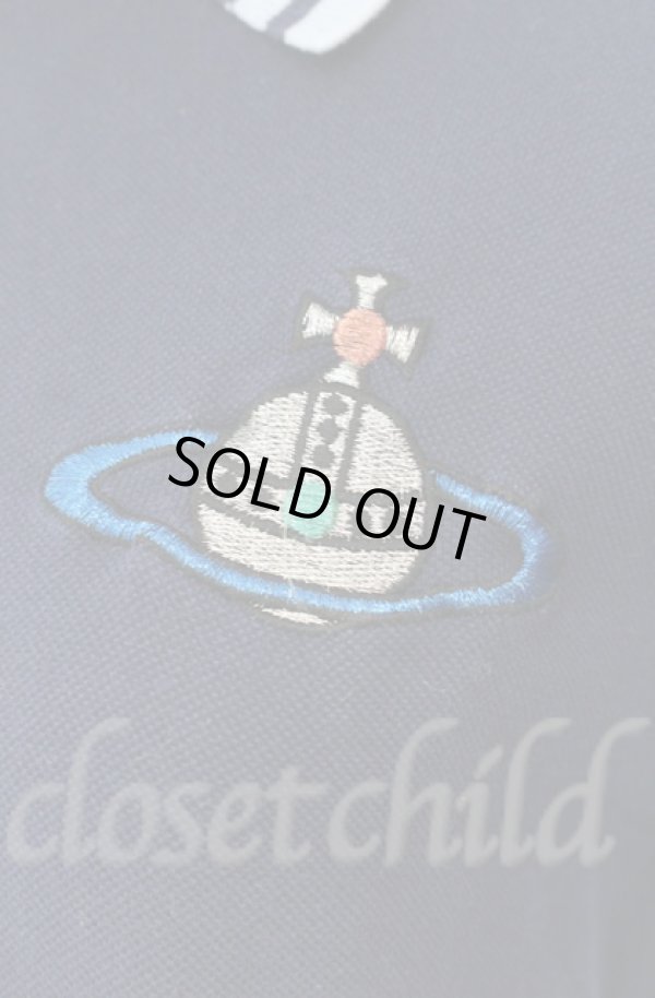 画像2: ヴィヴィアンウエストウッド MAN 中古 / オーブ刺繍ポロシャツ 44 ネイビー  O-25-11-09-022-to-YM-ZH (2)