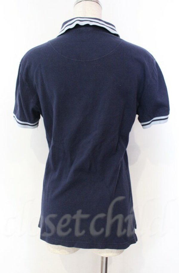 画像5: ヴィヴィアンウエストウッド MAN 中古 / オーブ刺繍ポロシャツ 44 ネイビー  O-25-11-09-022-to-YM-OS (5)