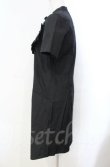画像3: ヴィヴィアンウエストウッド 中古 / ハートフリル半袖シャツワンピース 1 ブラック  O-25-11-09-023-op-YM-OS (3)