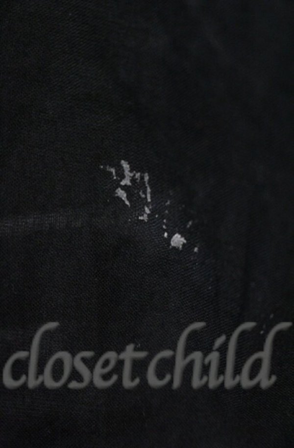 画像7: ヴィヴィアンウエストウッド 中古 / コットンローンスモッキングシャツ 00 ブラック  O-25-11-09-024-bl-YM-OS (7)