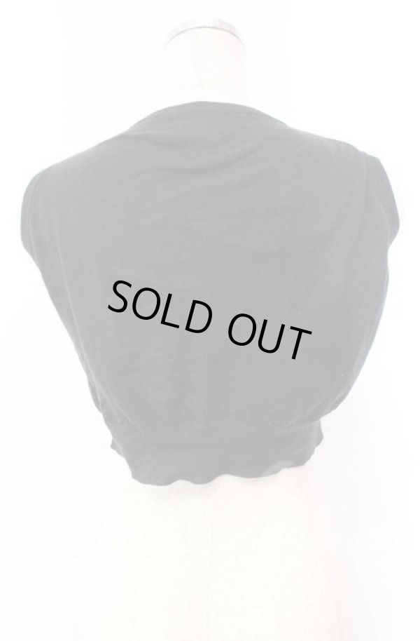 画像4: ヴィヴィアンウエストウッド 中古 / ノースリーブミニカーディガン M ブラック  O-25-11-09-025-to-YM-ZH (4)