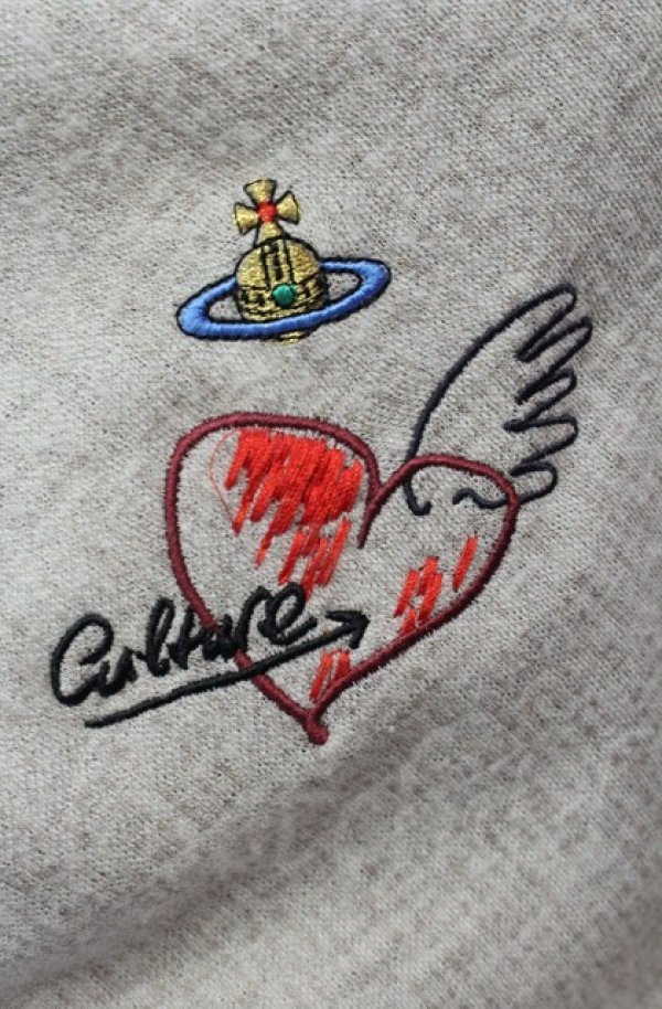 画像2: ヴィヴィアンウエストウッド 中古 / ドレープスウェッタージャケット L ベージュ  O-25-11-09-028-jc-YM-OS (2)