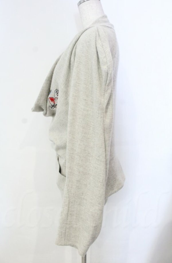 画像3: ヴィヴィアンウエストウッド 中古 / ドレープスウェッタージャケット L ベージュ  O-25-11-09-028-jc-YM-OS (3)