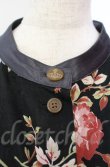 画像2: ヴィヴィアンウエストウッド 中古 / ローズプリント　ドローストリングギャザーシャツ 00 ブラック  O-25-11-09-030-op-IG-OS (2)