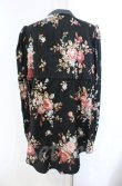 画像5: ヴィヴィアンウエストウッド 中古 / ローズプリント　ドローストリングギャザーシャツ 00 ブラック  O-25-11-09-030-op-IG-OS (5)