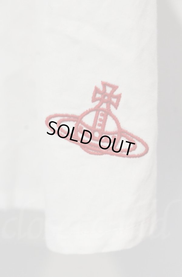 画像3: ヴィヴィアンウエストウッド 中古 / オーガニックコットンブロードローズプリントシャツ 00 ホワイト  O-25-11-09-031-bl-IG-OS (3)