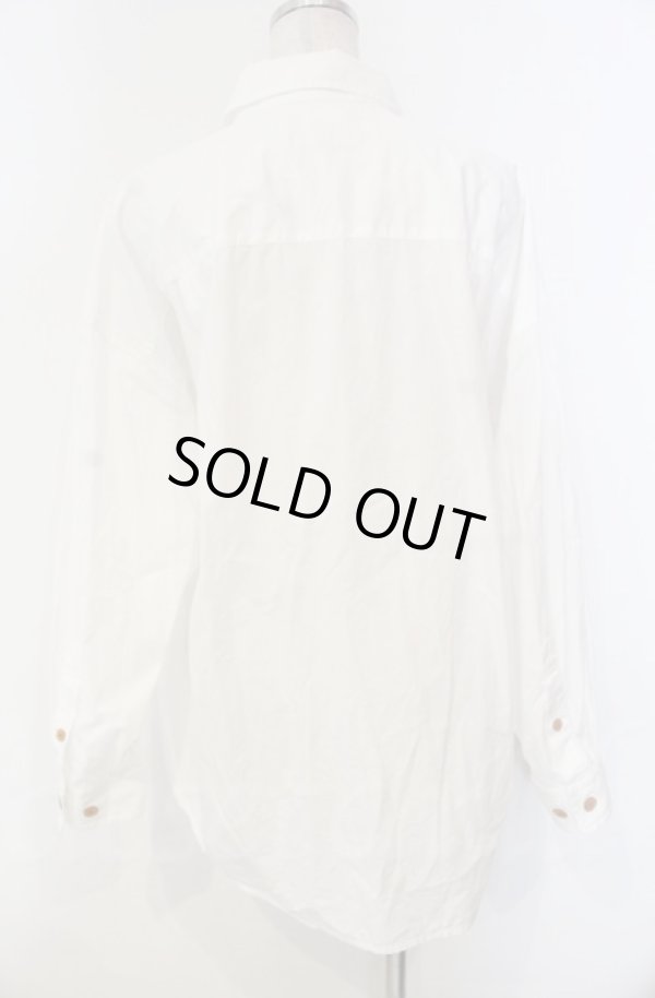 画像5: ヴィヴィアンウエストウッド 中古 / オーガニックコットンブロードローズプリントシャツ 00 ホワイト  O-25-11-09-031-bl-IG-OS (5)