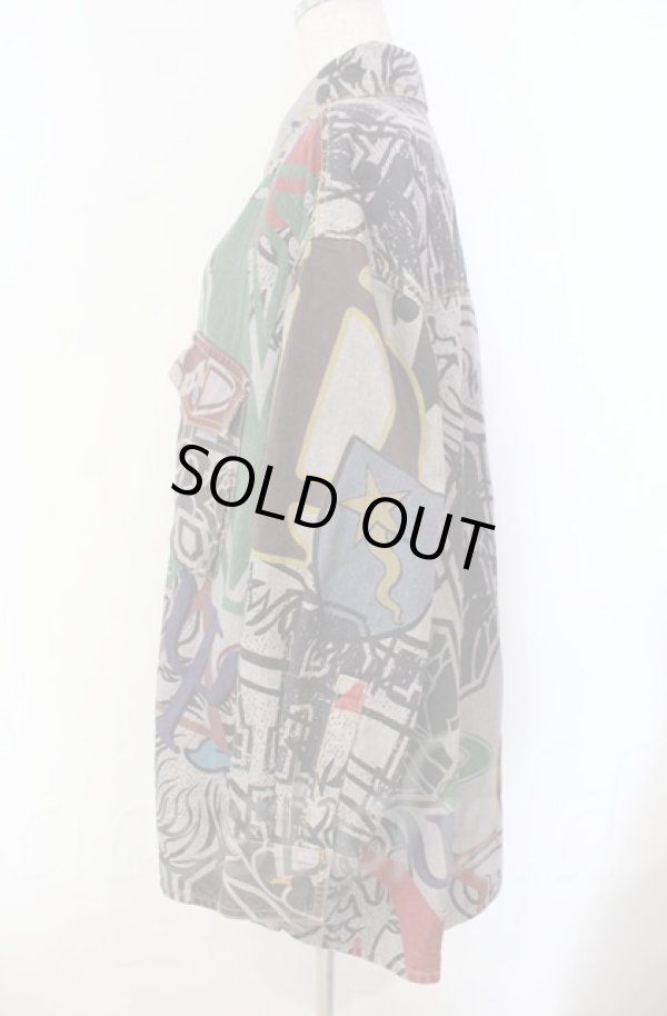 画像3: ヴィヴィアンウエストウッド 中古 / FRAT HOUSE DENIMシャツ 00 グレーｘマルチ  O-25-11-09-032-bl-YM-OS (3)