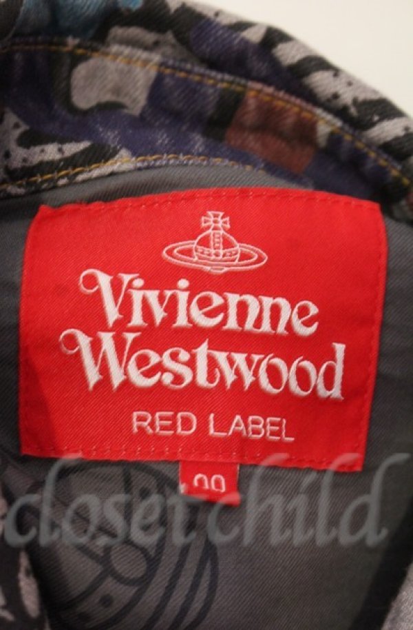 画像5: ヴィヴィアンウエストウッド 中古 / FRAT HOUSE DENIMシャツ 00 グレーｘマルチ  O-25-11-09-032-bl-YM-OS (5)