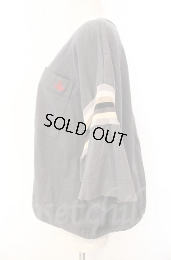 画像3: ヴィヴィアンウエストウッド 中古 / オーガニックBD天竺カラーリブクロップドトップス 00 チャコール  O-25-11-09-035-to-YM-OS (3)