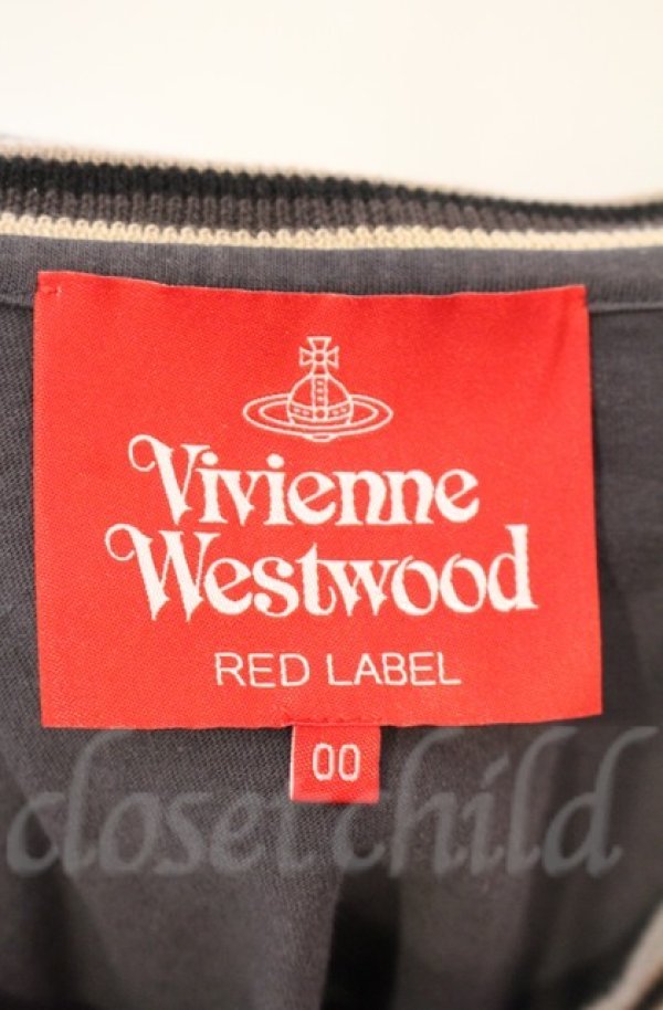 画像5: ヴィヴィアンウエストウッド 中古 / オーガニックBD天竺カラーリブクロップドトップス 00 チャコール  O-25-11-09-035-to-YM-OS (5)