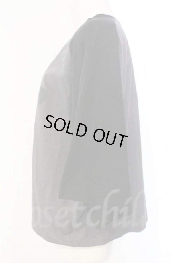 画像2: ヴィヴィアンウエストウッド 中古 / ラウンドラグランワイドカットソー 00 ブラックｘチャコール  O-25-11-09-039-to-YM-OS (2)