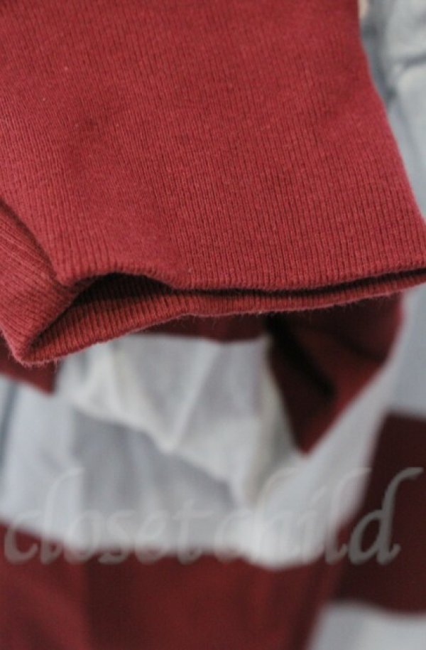 画像3: ヴィヴィアンウエストウッド 中古 / ビッグボーダーエイリアンスリーブポロワンピース 00 ワインｘサックス  O-25-11-09-043-op-YM-OS (3)